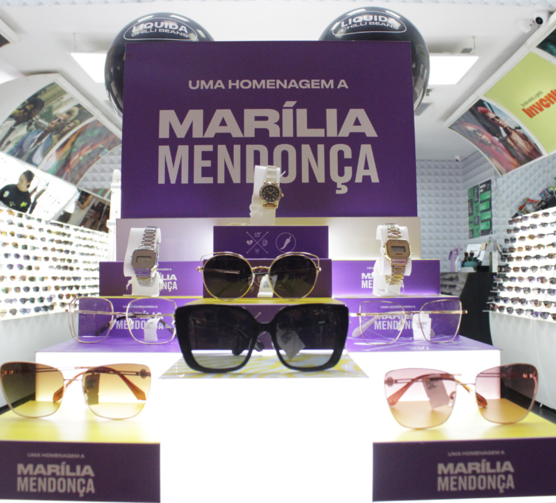 Chilli Beans em homenagem a Marília Mendonça