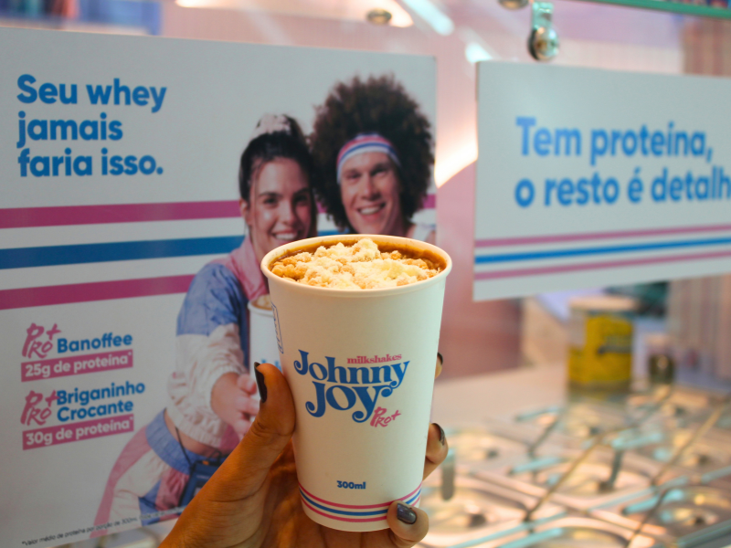 Johnny Joy oferece milkshake proteico em dois sabores; conheça